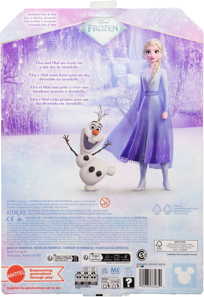 Disney Princess Disney Frozen Arendelle Elsa & Olaf Doll & Figure — cadeau in Spellen & Speelgoed - foto 6