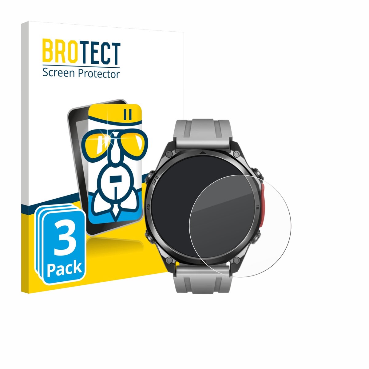 Screenprotector 3 Stuks voor Doogee Anywise W1 Pro Beschermglas transparant