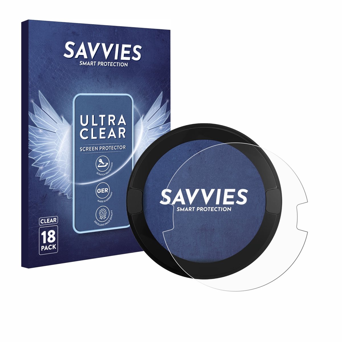 Savvies - Screenprotector voor OOONO P-DISC NO2 - Folie Beschermfolie transparant 18 Stuks