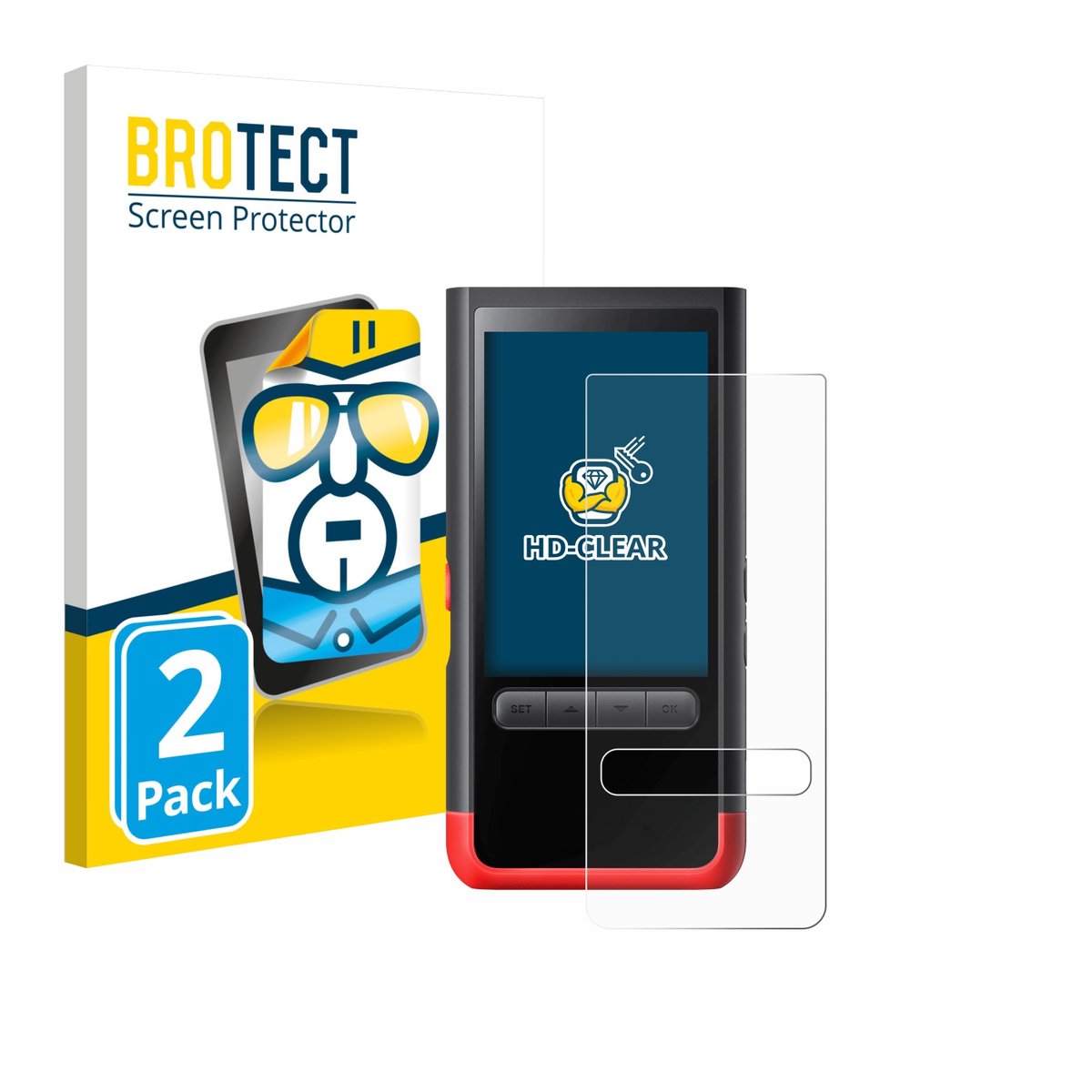 BROTECT - Screenprotector voor ThermoMaven P2 - Folie Beschermfolie transparant 2 Stuks