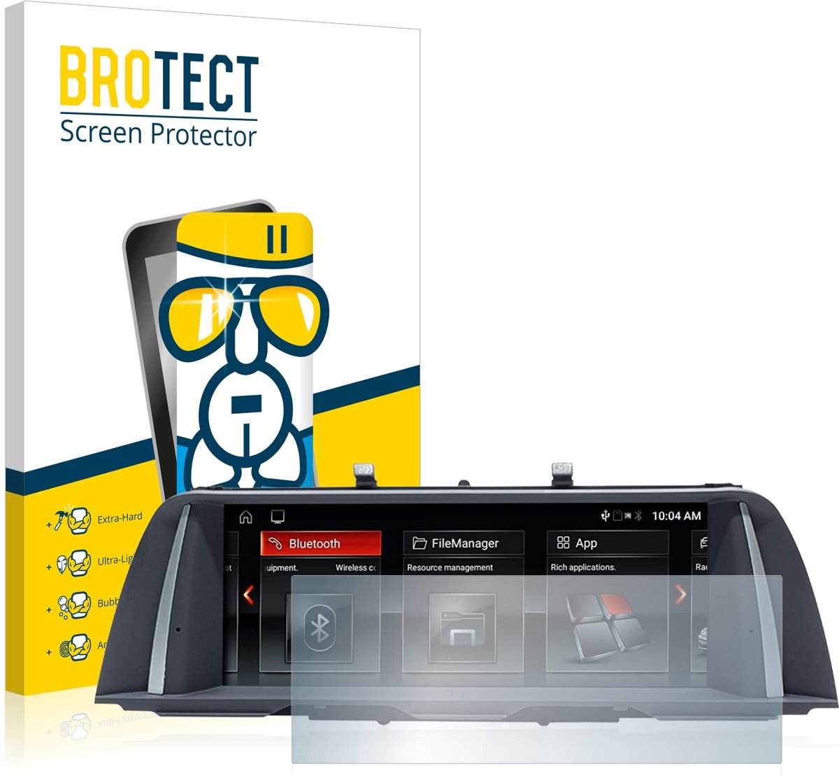 Screenprotector voor BMW 5 F10 2014 Professional 10,2" Beschermglas transparant