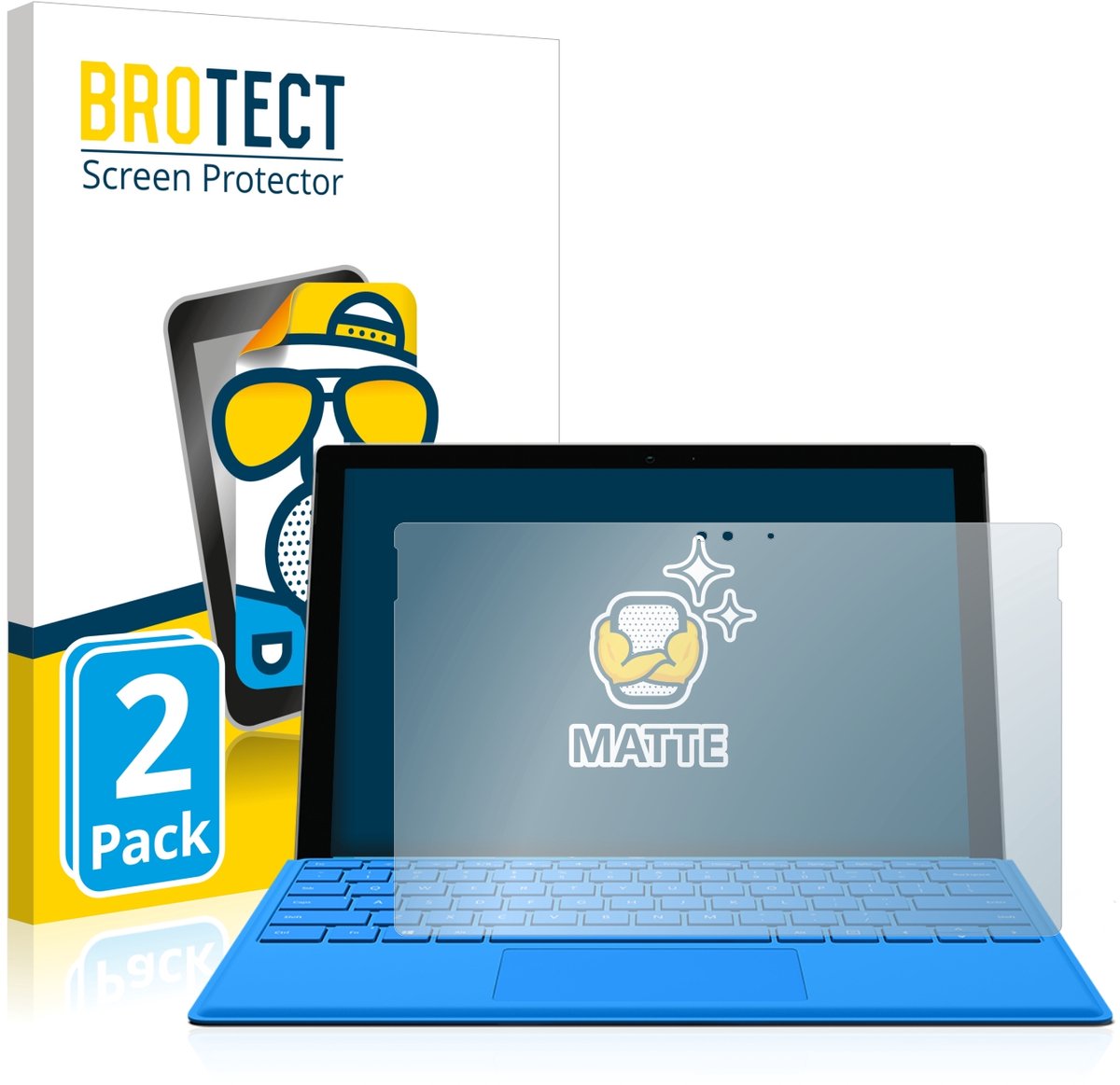 BROTECT - Screenprotector voor Microsoft Surface Pro 4 - Folie Beschermfolie matte 2 Stuks