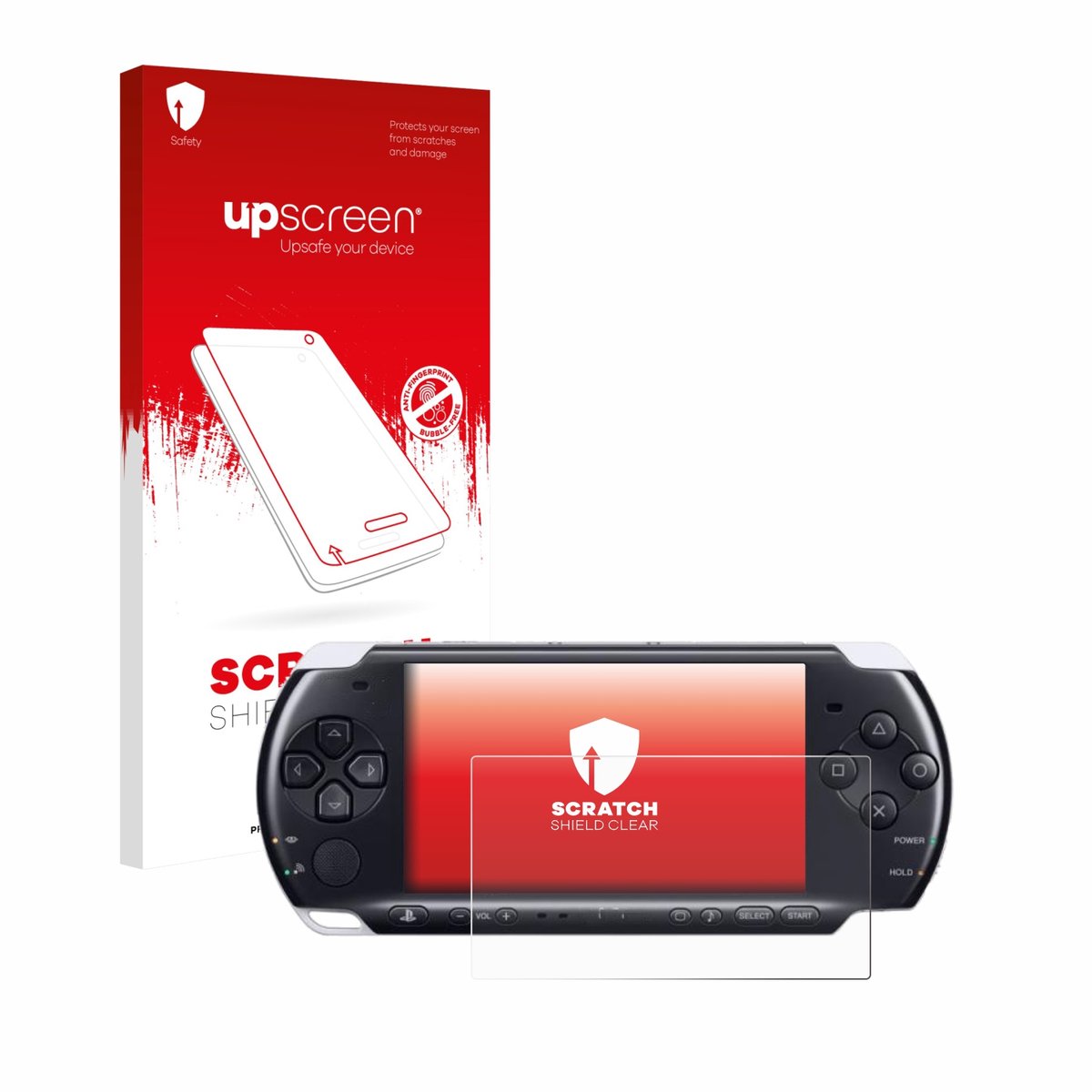 upscreen - Screenprotector voor Sony PSP 3000 - Folie Beschermfolie transparant