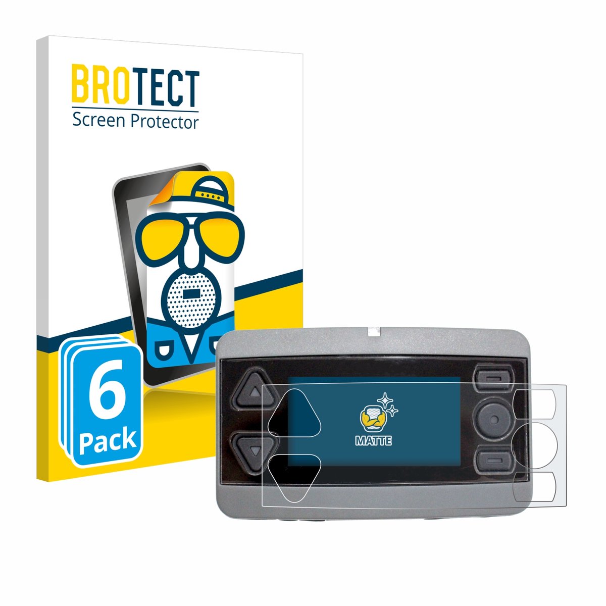 BROTECT - Screenprotector voor Airbus P8GR - Folie Beschermfolie matte 6 Stuks