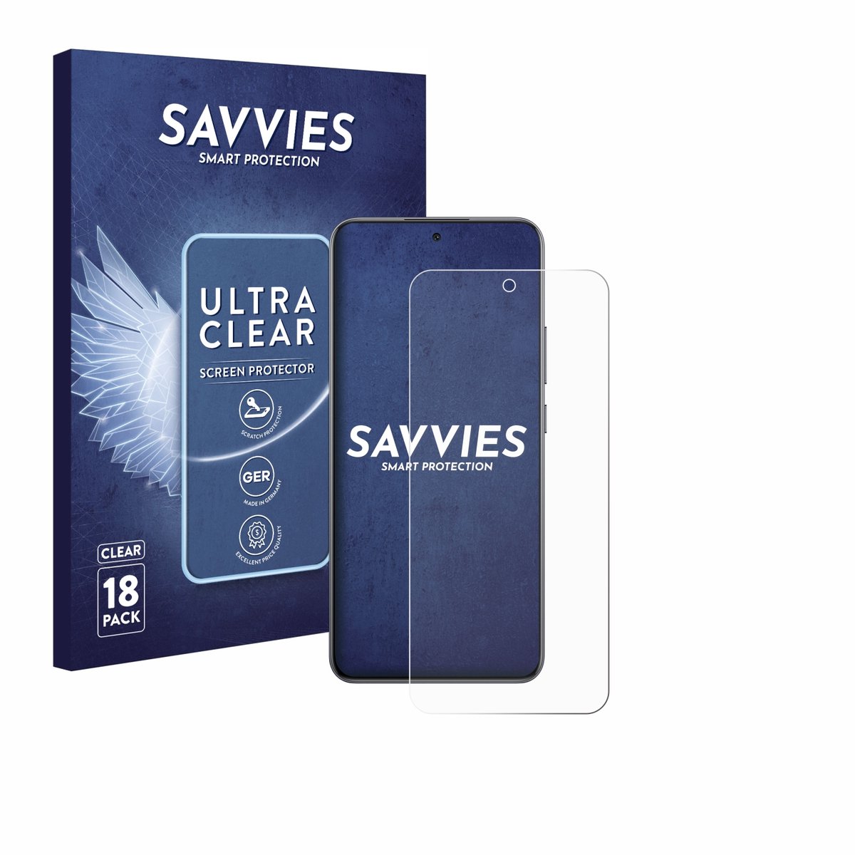 Savvies - Screenprotector voor Oppo F29 Pro - Folie Beschermfolie transparant 18 Stuks