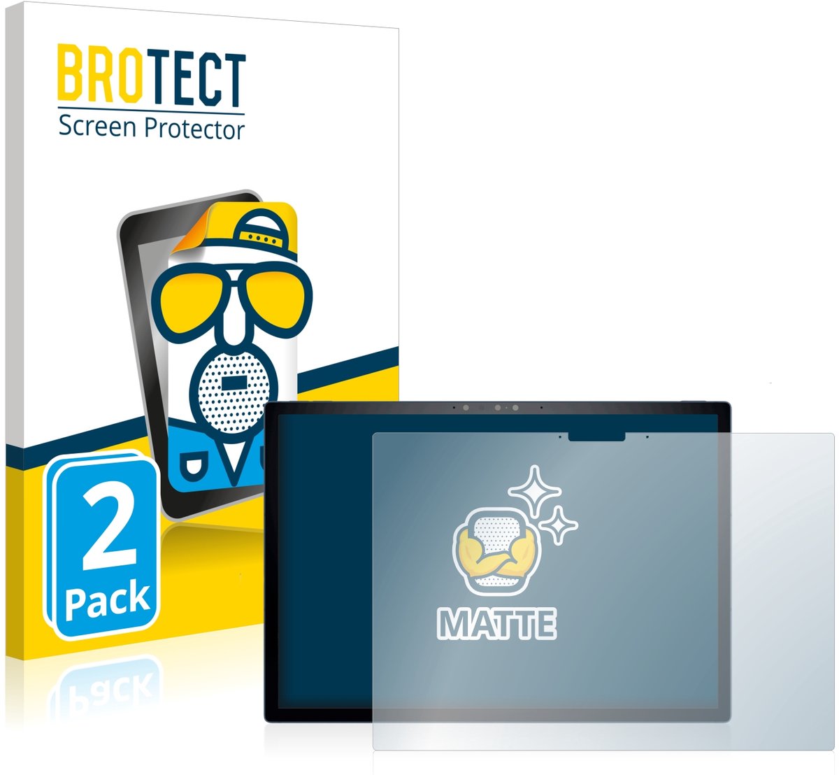 BROTECT - Screenprotector voor Dell XPS 13 9315 2-in-1 - Folie Beschermfolie matte 2 Stuks