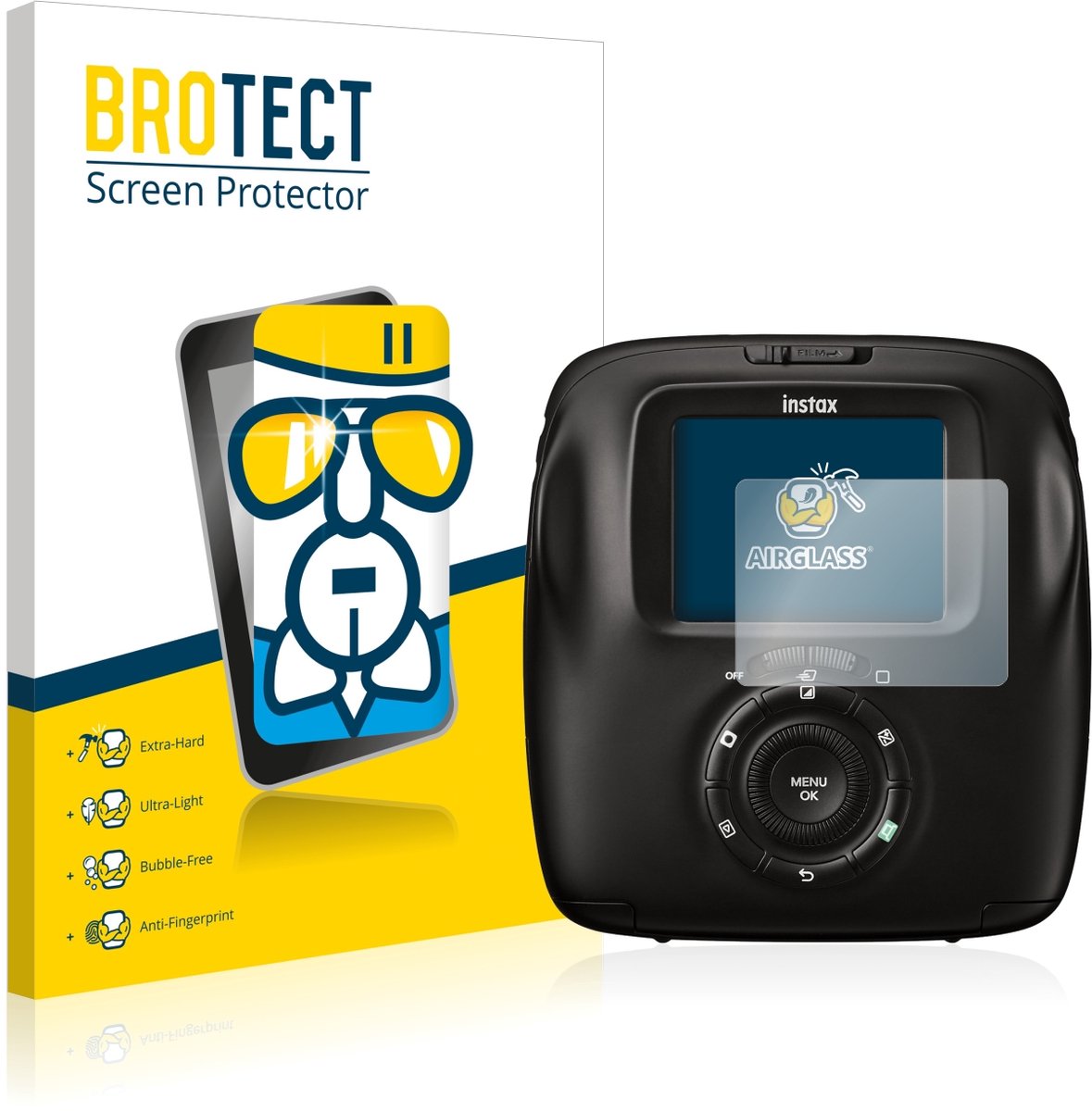 Screenprotector voor Fujifilm Instax Square SQ20 Beschermglas transparant