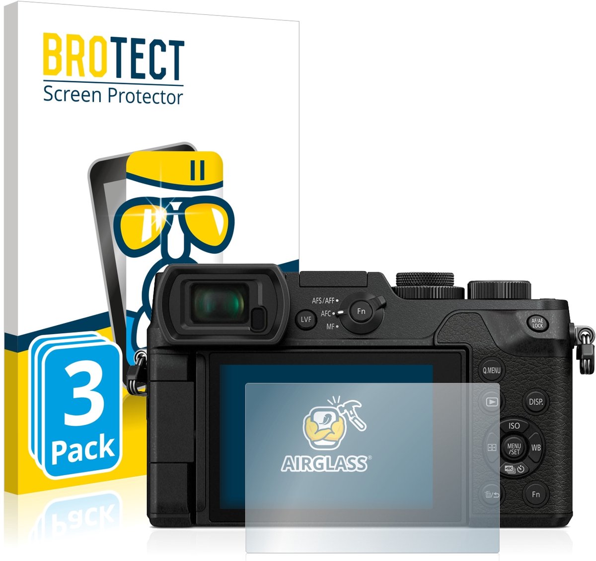 Screenprotector 3 Stuks voor Panasonic Lumix DMC-GX8 Beschermglas transparant