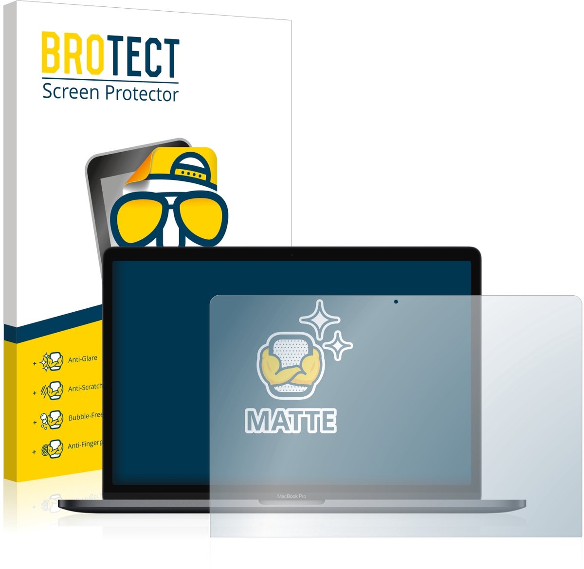 BROTECT - Screenprotector voor Apple MacBook Pro 15" 2018 - Folie Beschermfolie matte