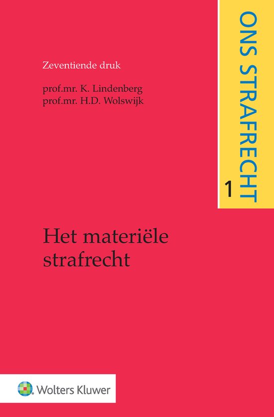 Het materiële strafrecht - cover