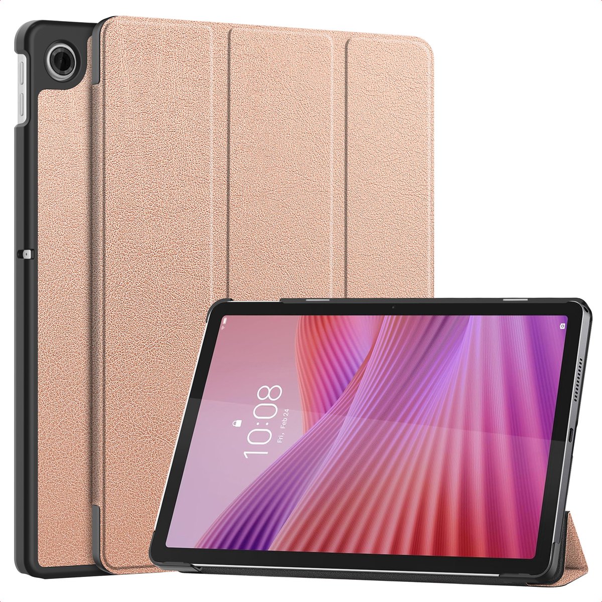 imoshion Tablet Hoes - Geschikt voor Lenovo Tab (2025) - Trifold Bookcase - Rosé goud