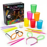Joya Creative Beerpong Glow in the Dark - Actiespel - Party Game Set - 22x Herbruikbare Glowing Cups - 88x Glow Sticks - Fun Glow Accessories - Inclusief Spelinstructies