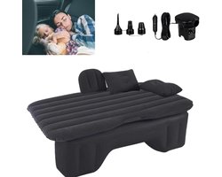 RWB® Auto Matras - Auto Luchtbed - Opblaasbed Auto - Zwart - 135 x 70 x 5 cm