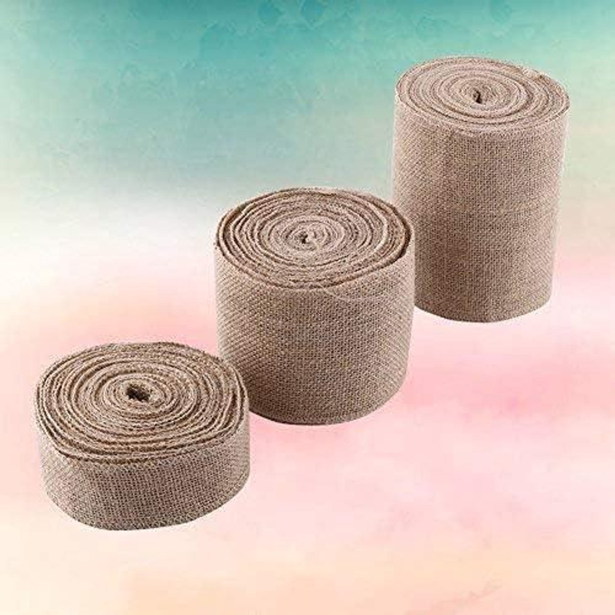 15cm Jute Lint Stof Rol - DIY Ambachten Bruiloft Home Decor - Vintage Tafelloper.