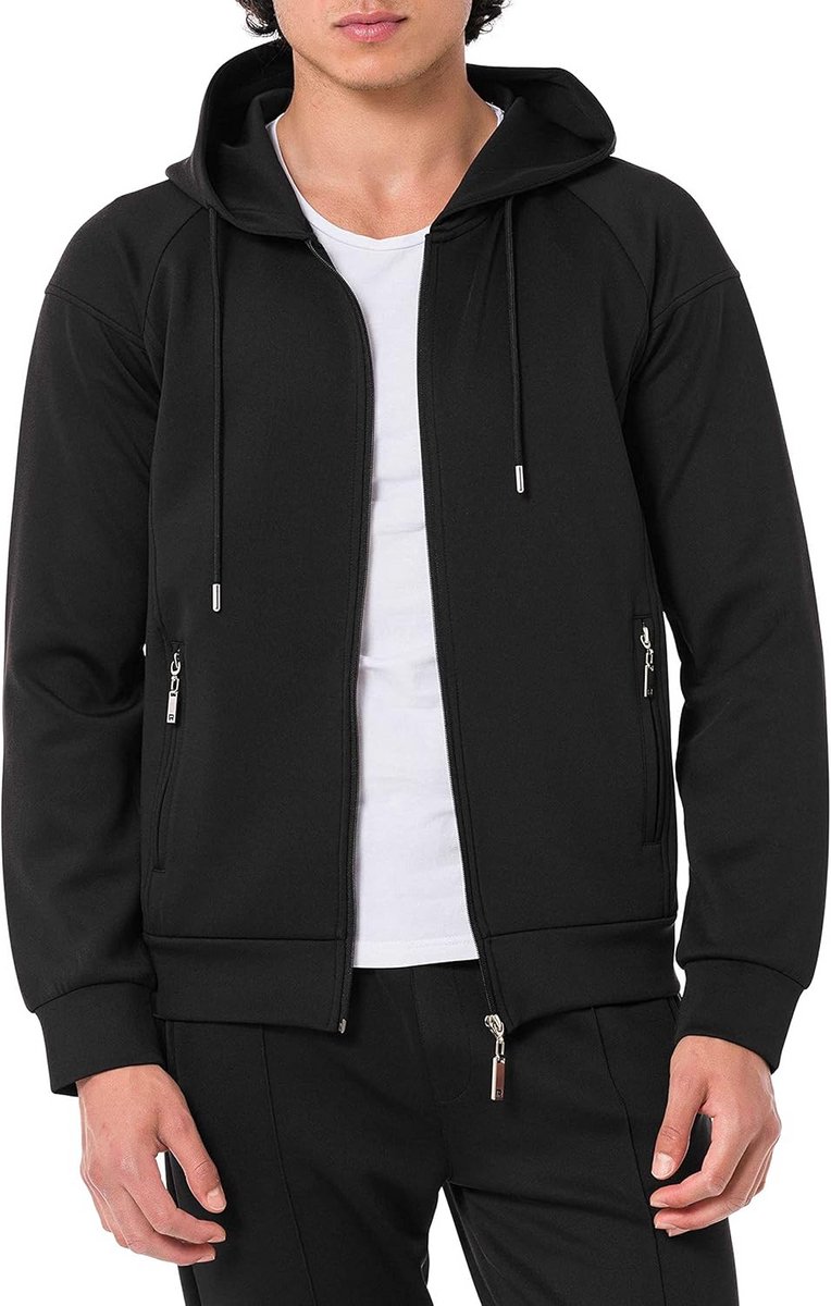 Heren Hoodie met Capuchon en Ritssluiting - Fleece Trui