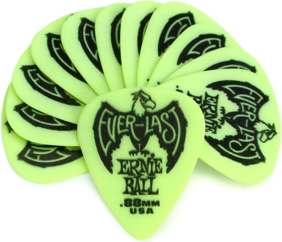 Set van 12 Gitaar Plectrums 60mm Roze Antislip Duurzaam
