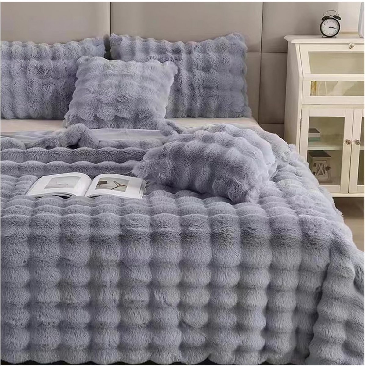 Reversibele Zachte en Warme Plaid voor Bank, Bed en Meer