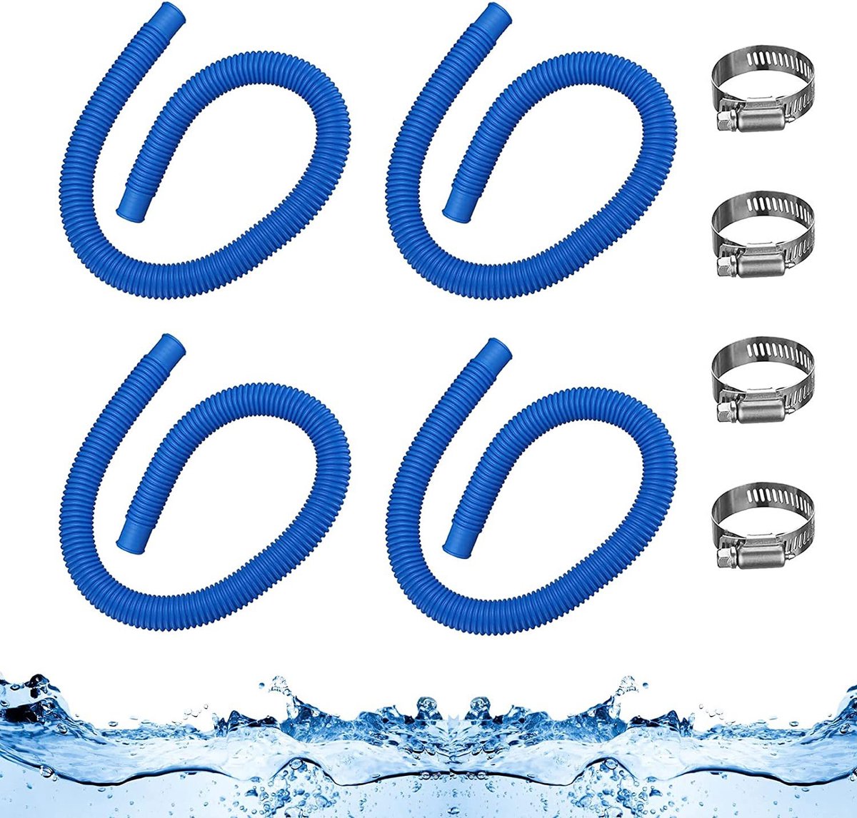 Opblaasbare slangen voor warmwaterbronnen zijn geschikt voor INTEX-slangen en kunnen worden gebruikt met zwembadpompen van 300/330/530/1000 gallon.