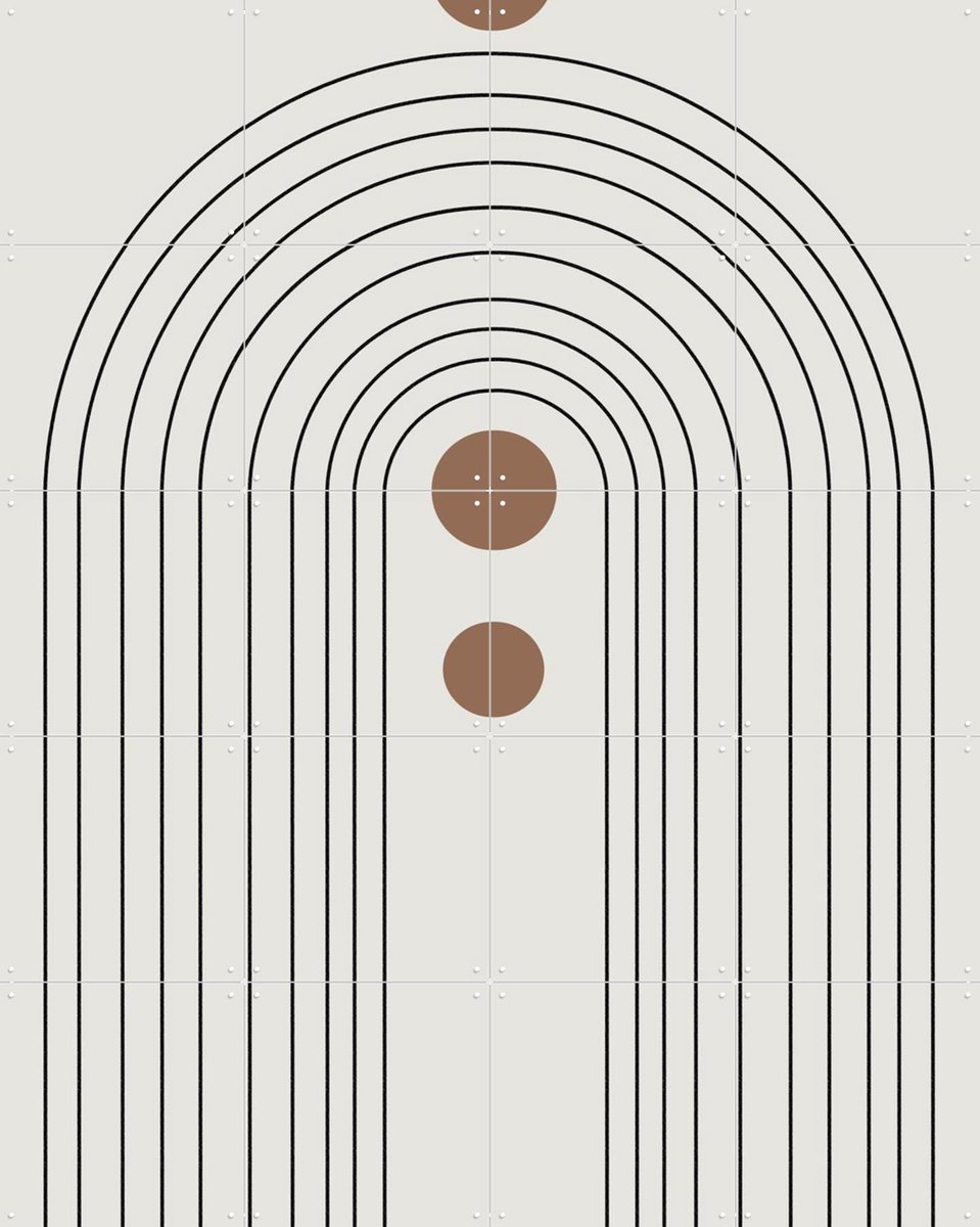 IXXI Arch No.1, The Miuus Studio & Various - 80 x 100 cm - Gratis ophangtool - Grote wanddecoratie en posters - Line art, Klassiek, Illustraties,