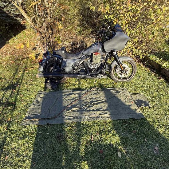 The Nomad Waxed Canvas Motorfiets Bivak-Bedroll – Waterdicht 3-Seizoenen Camping Bedekking — afbeelding 3