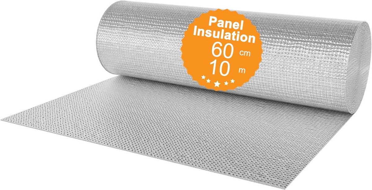 Reflecterende Isolatie Folie voor Radiatoren, Ramen en Dak - Warmte- en Koudeisolatie