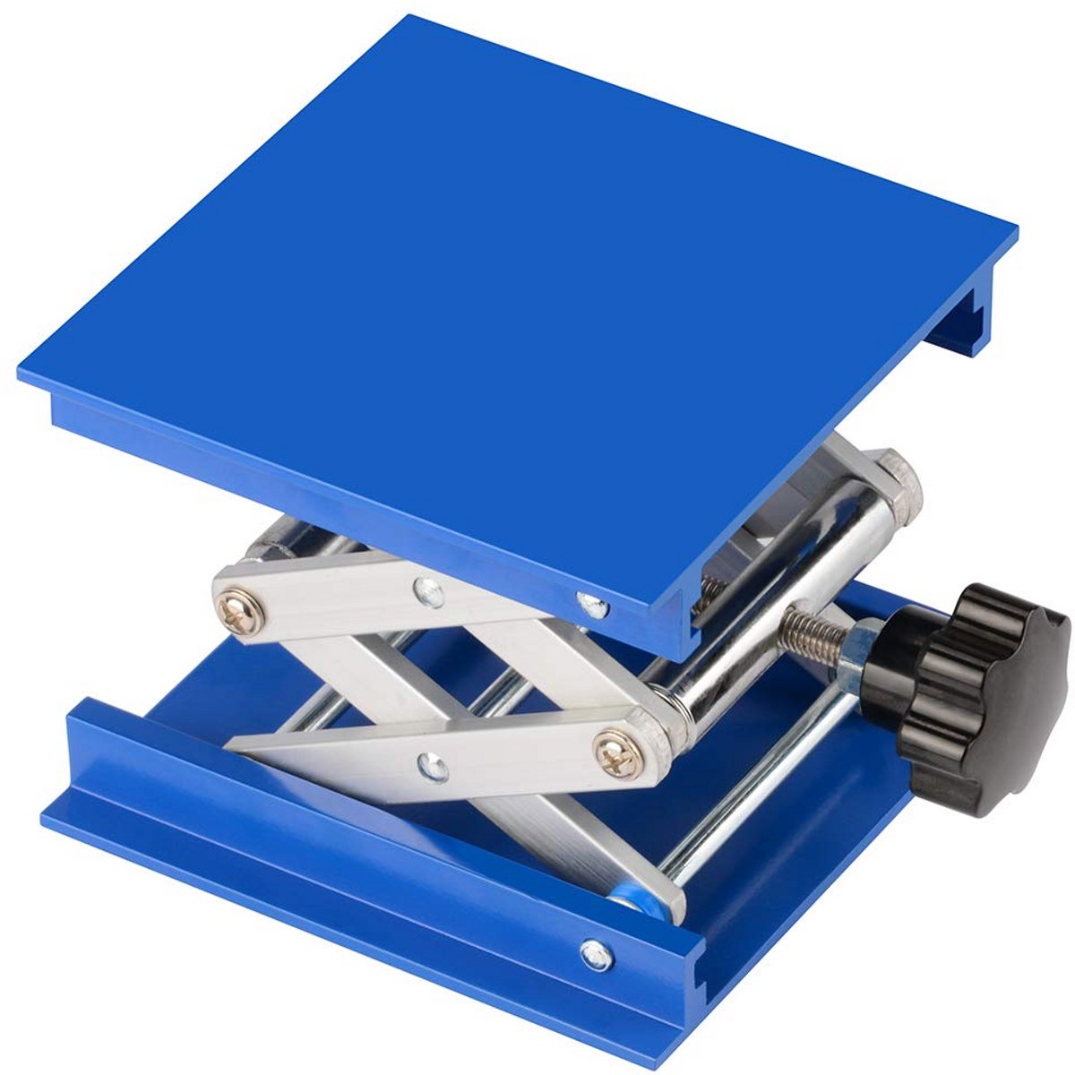 Laboratorium Krik Aluminium Hefplatform Verstelbare Hoogte 100x100 mm