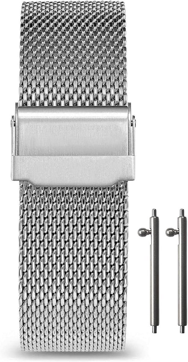 17 mm Milanese Horlogeband Hoogwaardig Roestvrij Staal - Quick Release