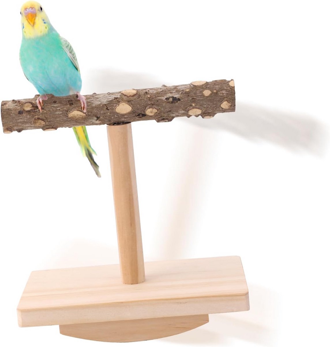 Houten Zitstokplatform voor Papegaai en Kleine Vogels