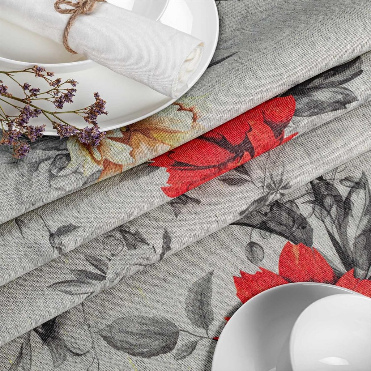 Waterafstotend Tafelkleed Rechthoekig Ovaal Rond 100 x 140 cm Katoen-Polyester Mix