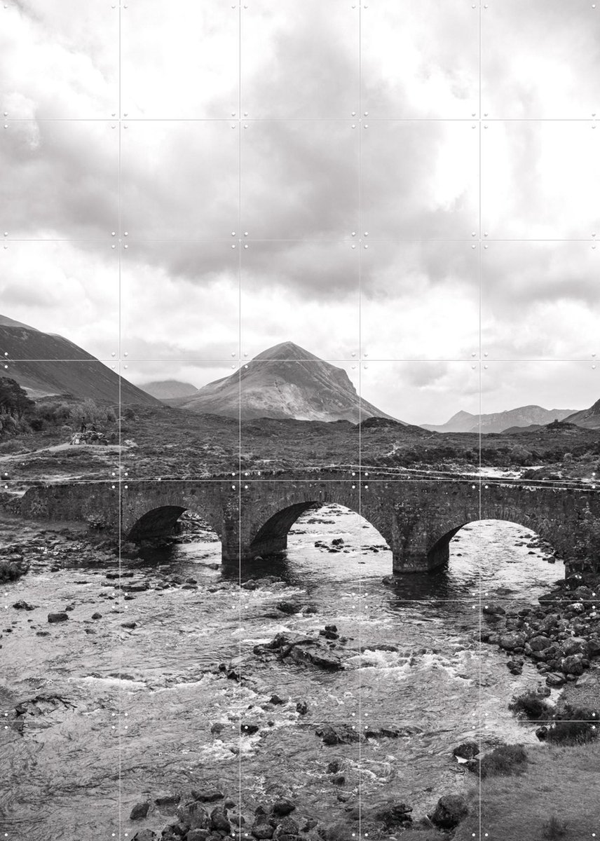 IXXI Sligachan Bridge, Henrike Schenk - 100 x 140 cm - Gratis ophangtool - Grote wanddecoratie en posters - Fotografie, Natuur