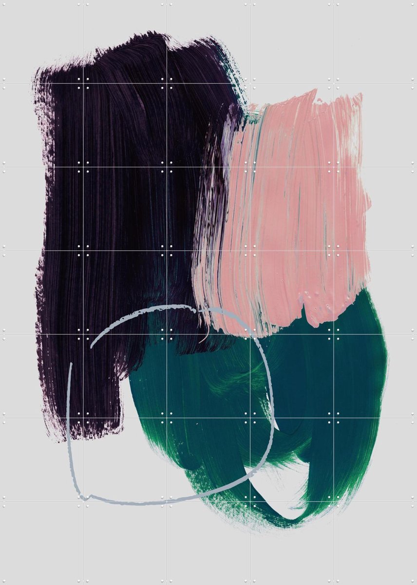 IXXI Abstract Brush Strokes 10, Mareike Böhmer - 100 x 140 cm - Gratis ophangtool - Grote wanddecoratie en posters - Kwaststreken, Abstract
