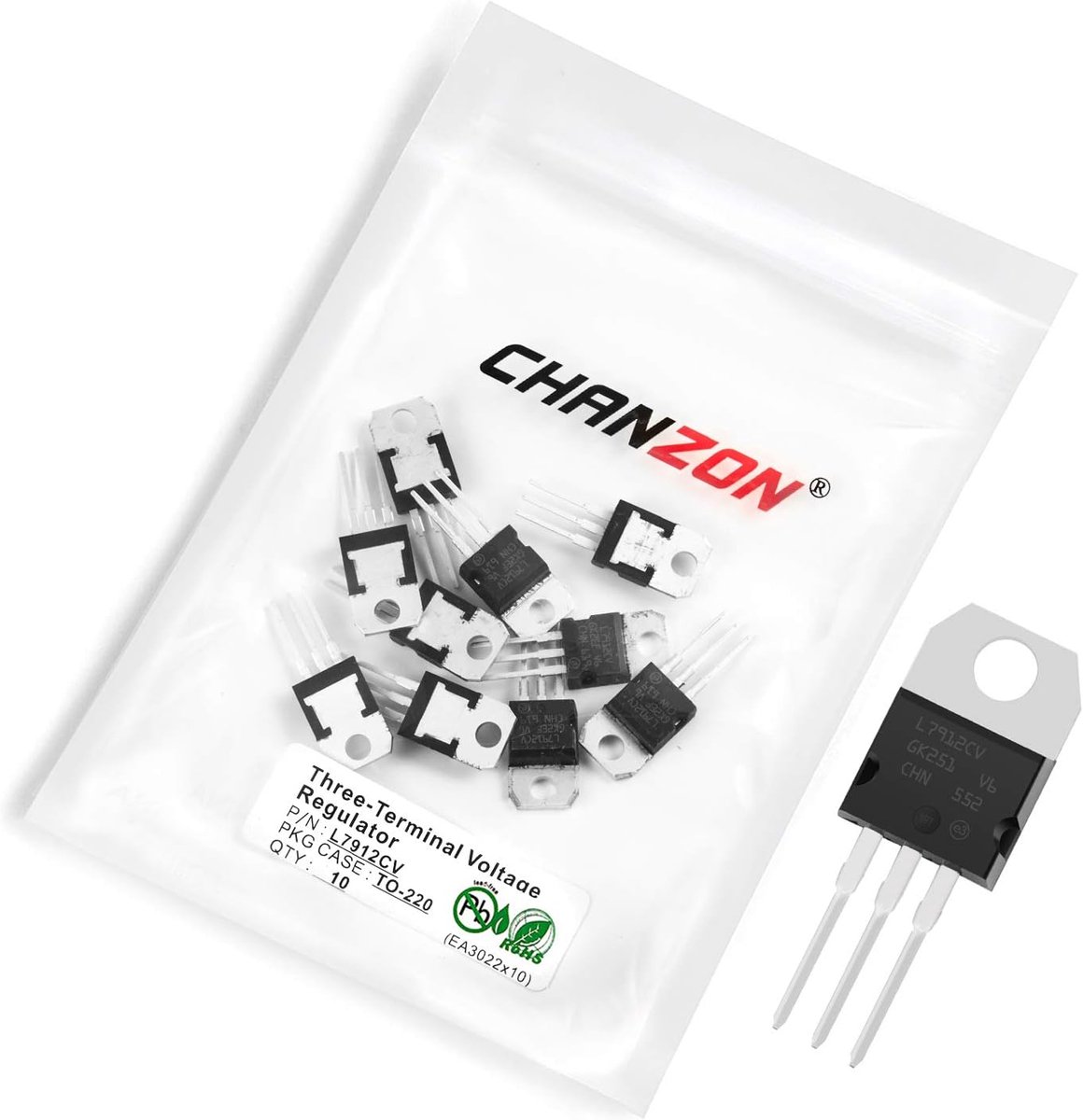 10x Spanningsregelaar Transistor TO-220 Drie-Terminal Component