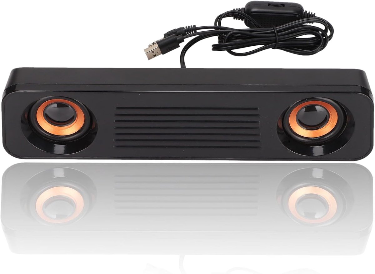 USB PC Luidsprekers met 360 Graden Stereo Geluid voor Desktop en Laptop