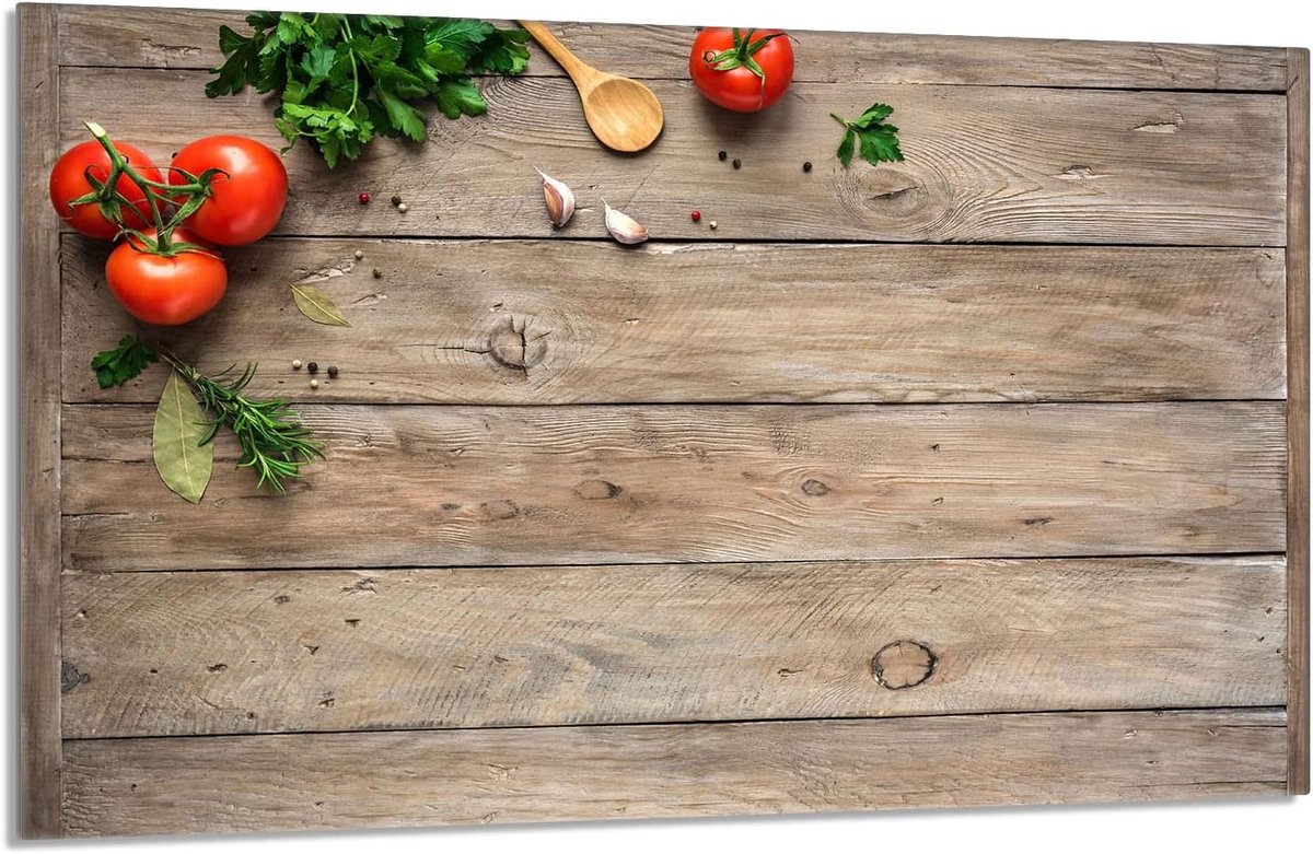 Universele Glazen Afdekplaat voor Kookplaat 80x52 cm - Snijplank en Spatscherm