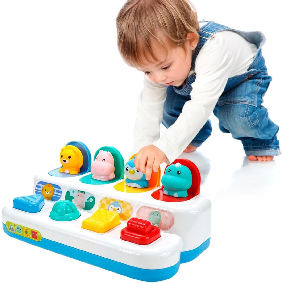 Montessori pop-up babyspeelgoed, educatief speelgoed vanaf 1 jaar, schattig pop-up dierenspeelgoed, ontwikkelt motorische vaardigheden, interactief sensorisch speelgoed voor peuters, verjaardags- of paascadeau voor jongens en meisjes