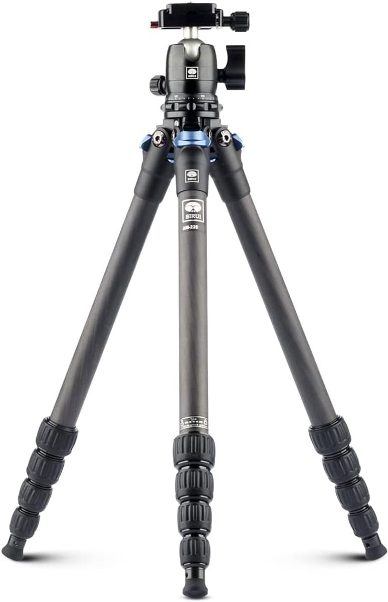 Lichtgewicht Carbon Reisstatief met 360° Panoramische Balhoofd, Maximale Belasting 6 kg