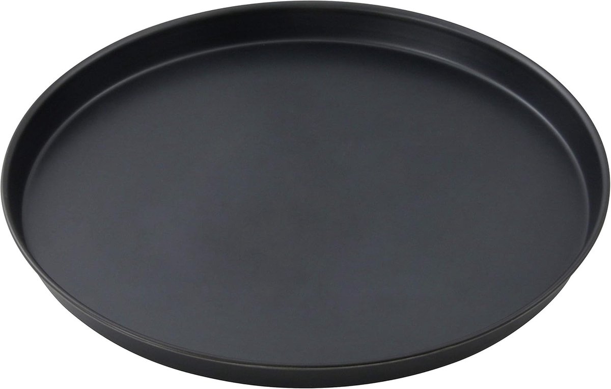 Pizzablik - Bakplaat - Pizza Bakken - Stalen Constructie - 28 Centimeter - Zwart