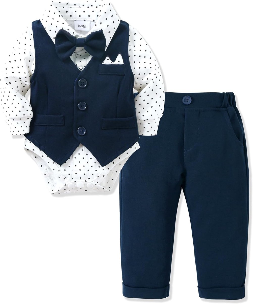 Doopset voor pasgeboren babyjongens: Feestelijke Kleding voor Ceremonies