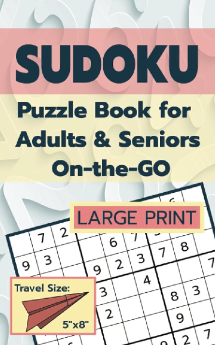 Sudoku Puzzelboek - Hersenkrakers - Reizen - Grote Letters - Compact Formaat