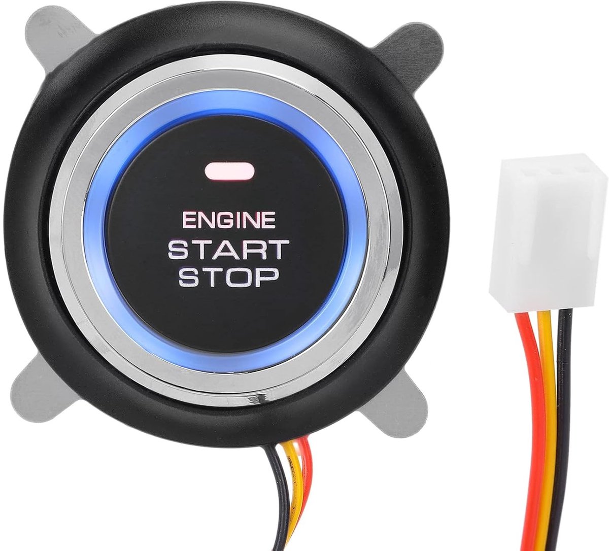 Universele 12V Motor Start Stop Drukknop Keyless Entry Starter Schakelaar Zwart
