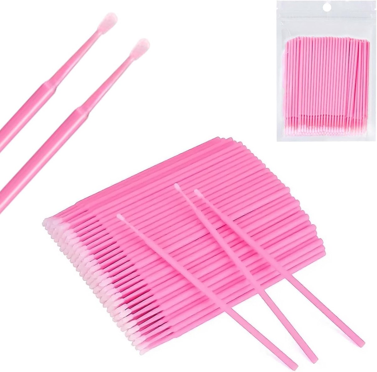 400 Stuks Micro-Applicatorkwasten voor Wimpergraft en Make-up Correctie
