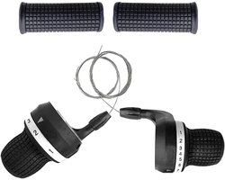 Set van 2 Twist Grip Shifters voor Fietsen met 21 Versnellingen en Antislip Handvatten