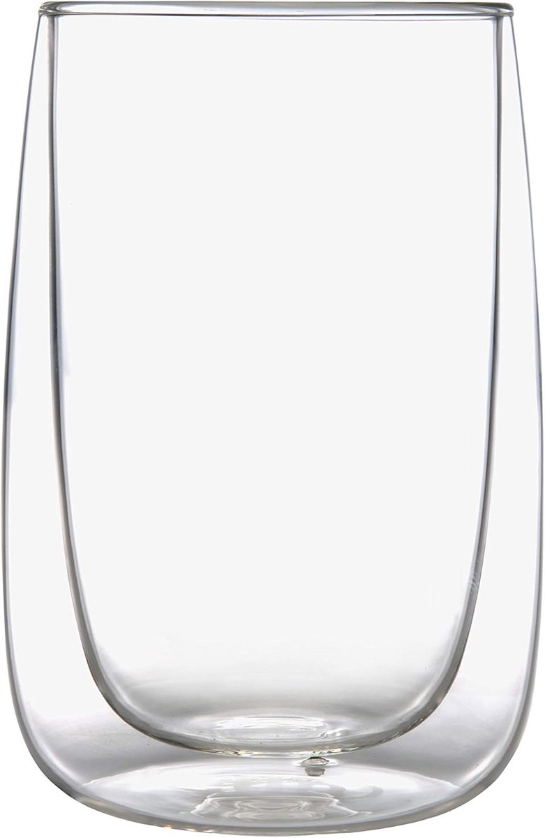 Set van 2 Dubbelwandige Universele Glazen 350 ml voor Warme en Koude Dranken