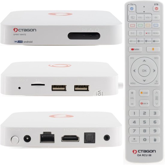 Streaming Box - Media Speler - Smart TV Ervaring - Android TV 11 - 4K UHD - Wit — afbeelding 2