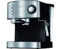 Espressomachine 20 Bar met Melkopschuimer en Kopjeswarmer - RVS Afwerking