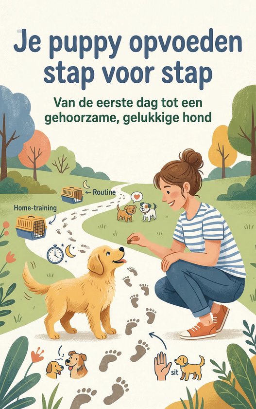 Je puppy opvoeden stap voor stap - cover