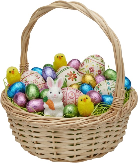 O-Kinee Paaseieren, 24 stuks; 6 cm; decoratieve, witte