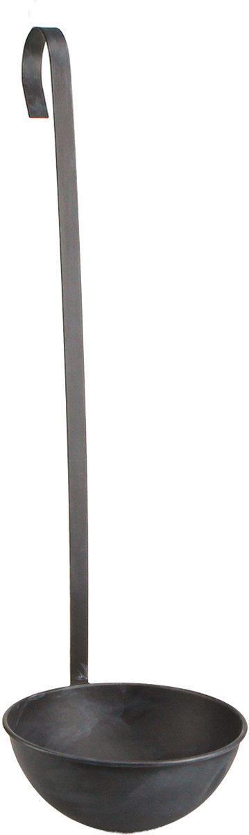 Decoratieve troffelbloempot, antraciet, hangend, Ø16,5 cm, 2 stuks, 2