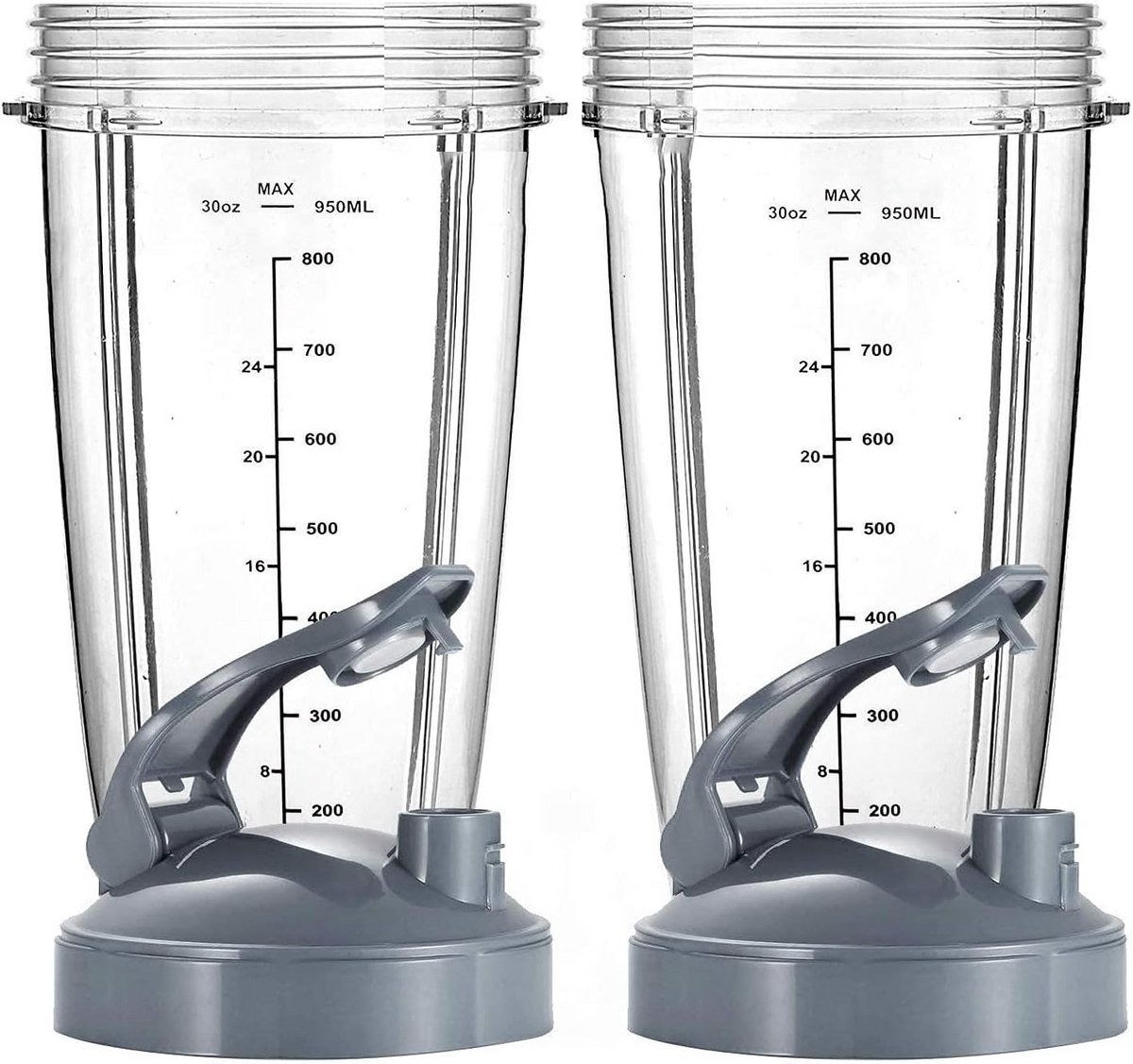 32oz Kolossale Beker Set + Afsluitbare Deksel voor 600W & 900W Blenders