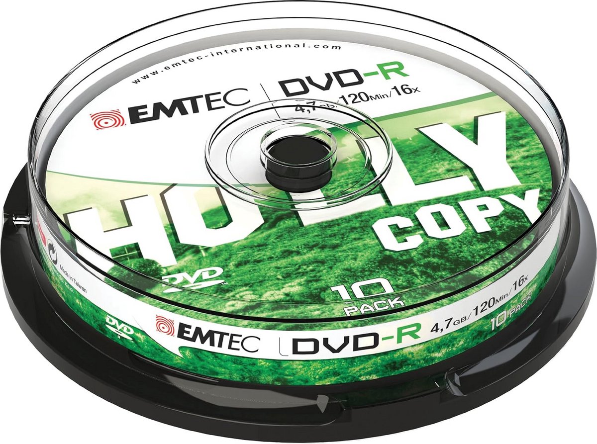 DVD-R Opname Discs (4,7GB, 16x Snelheid) - 10 Stuks Cakebox